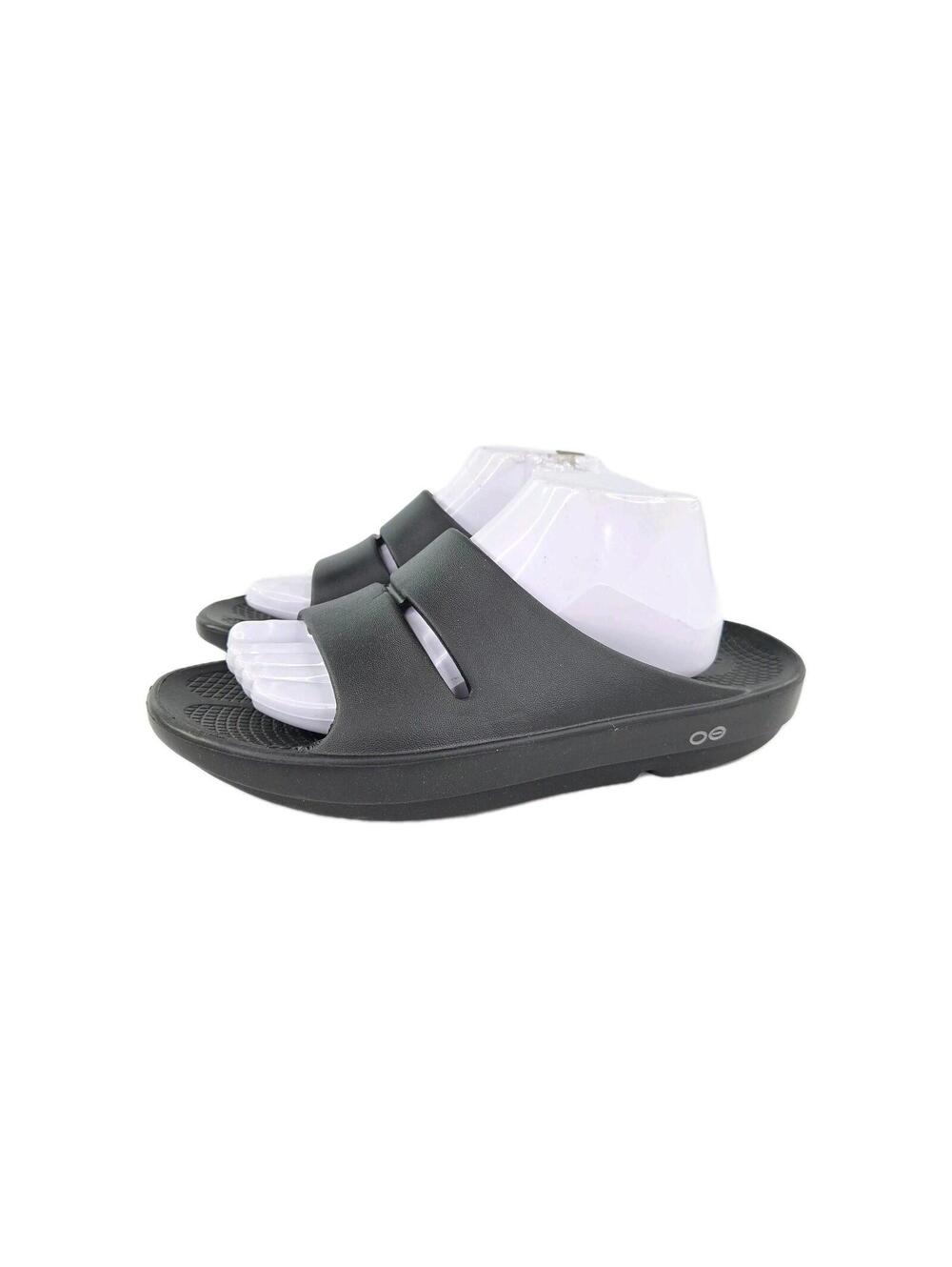 Oofos OOahh Mens Black Walking Shoes US 10 Outdoor Sport Recovery Slide Sandals